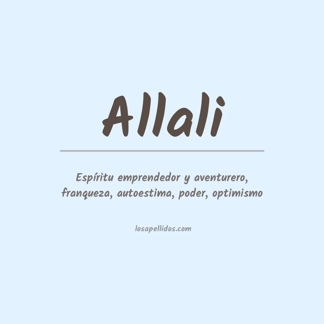 Apellido Allali