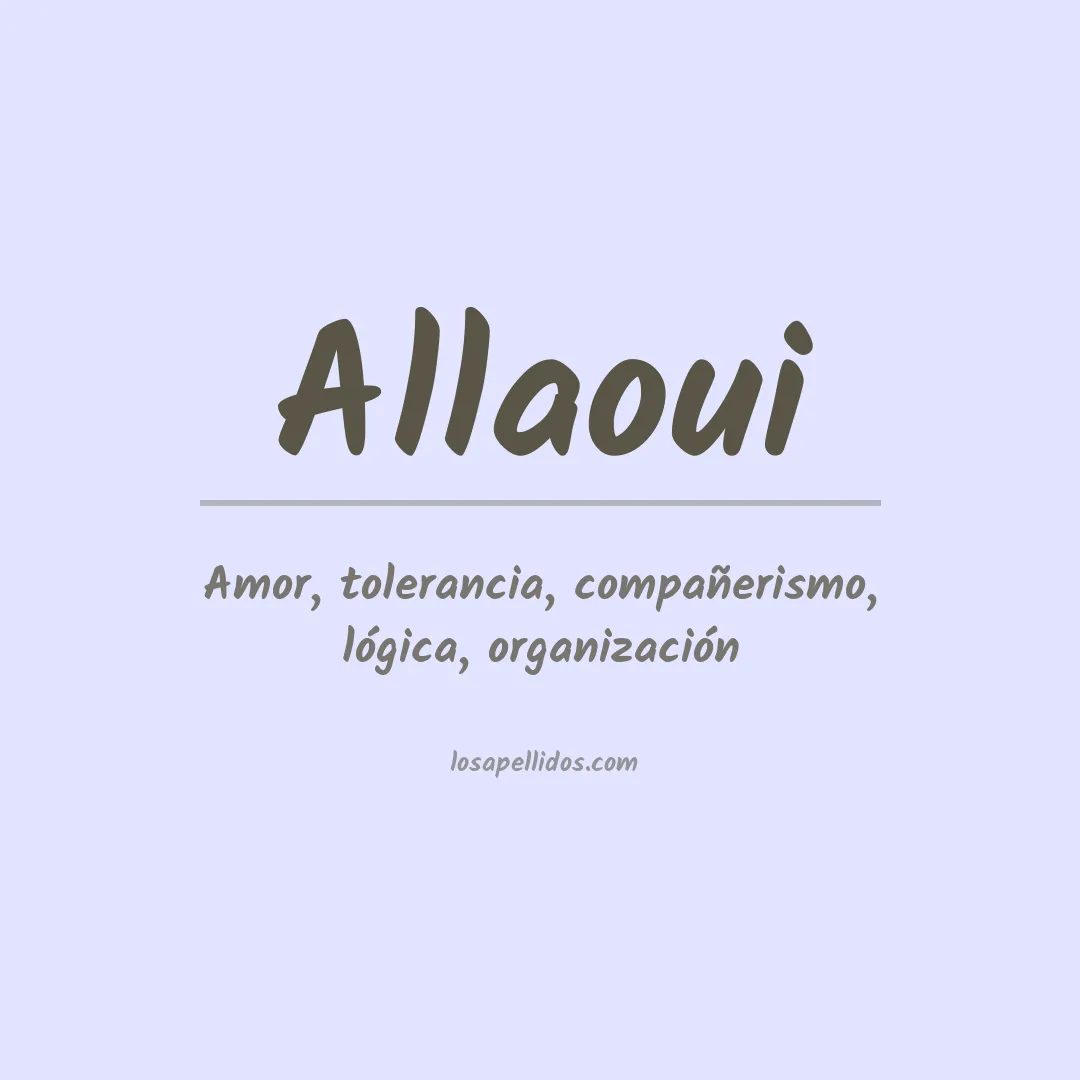 Apellido Allaoui