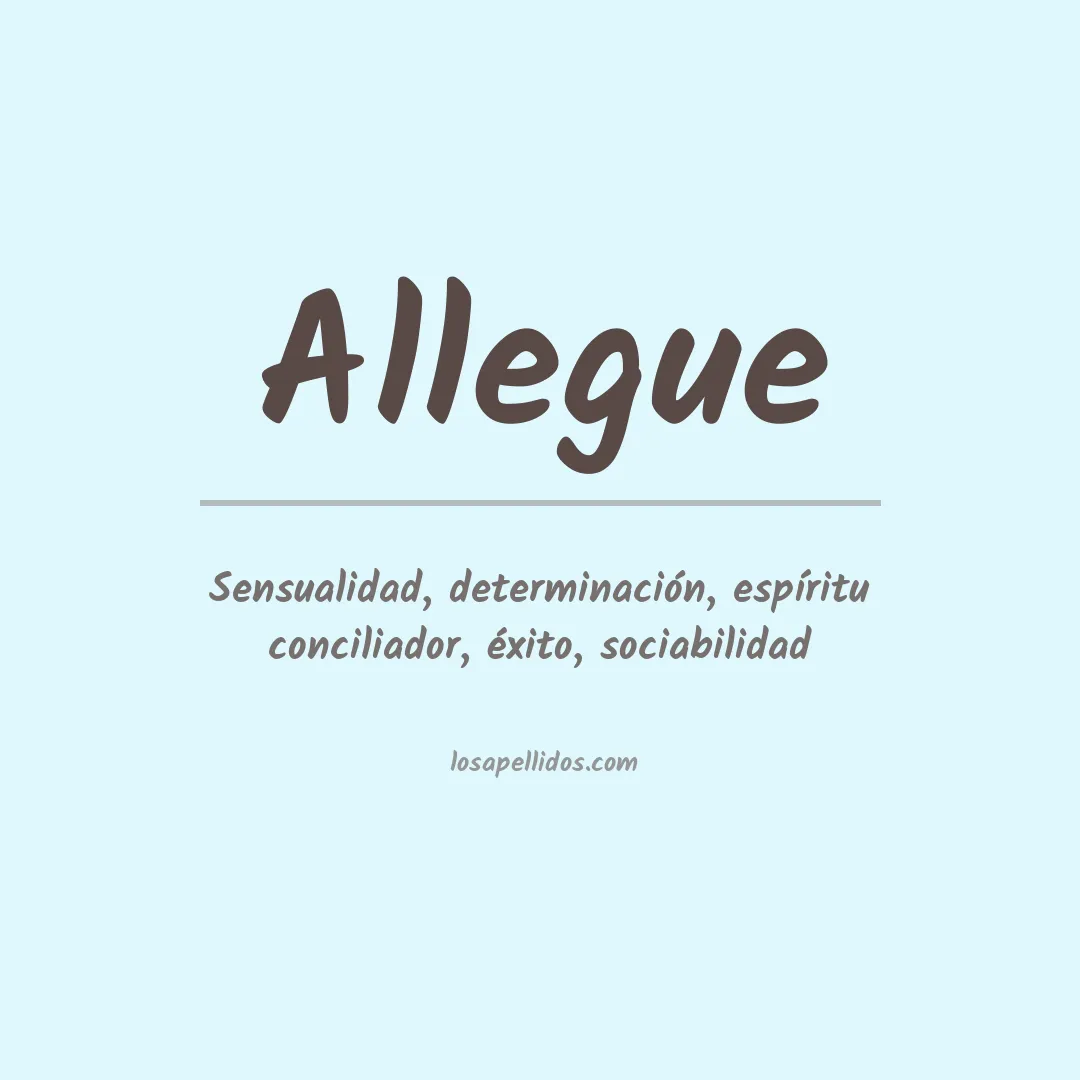 Apellido Allegue