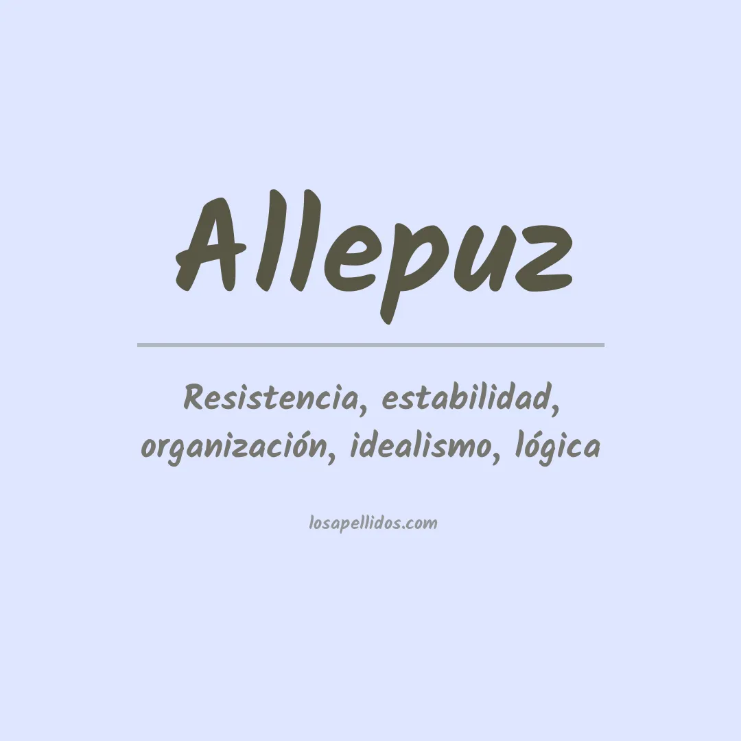 Apellido Allepuz