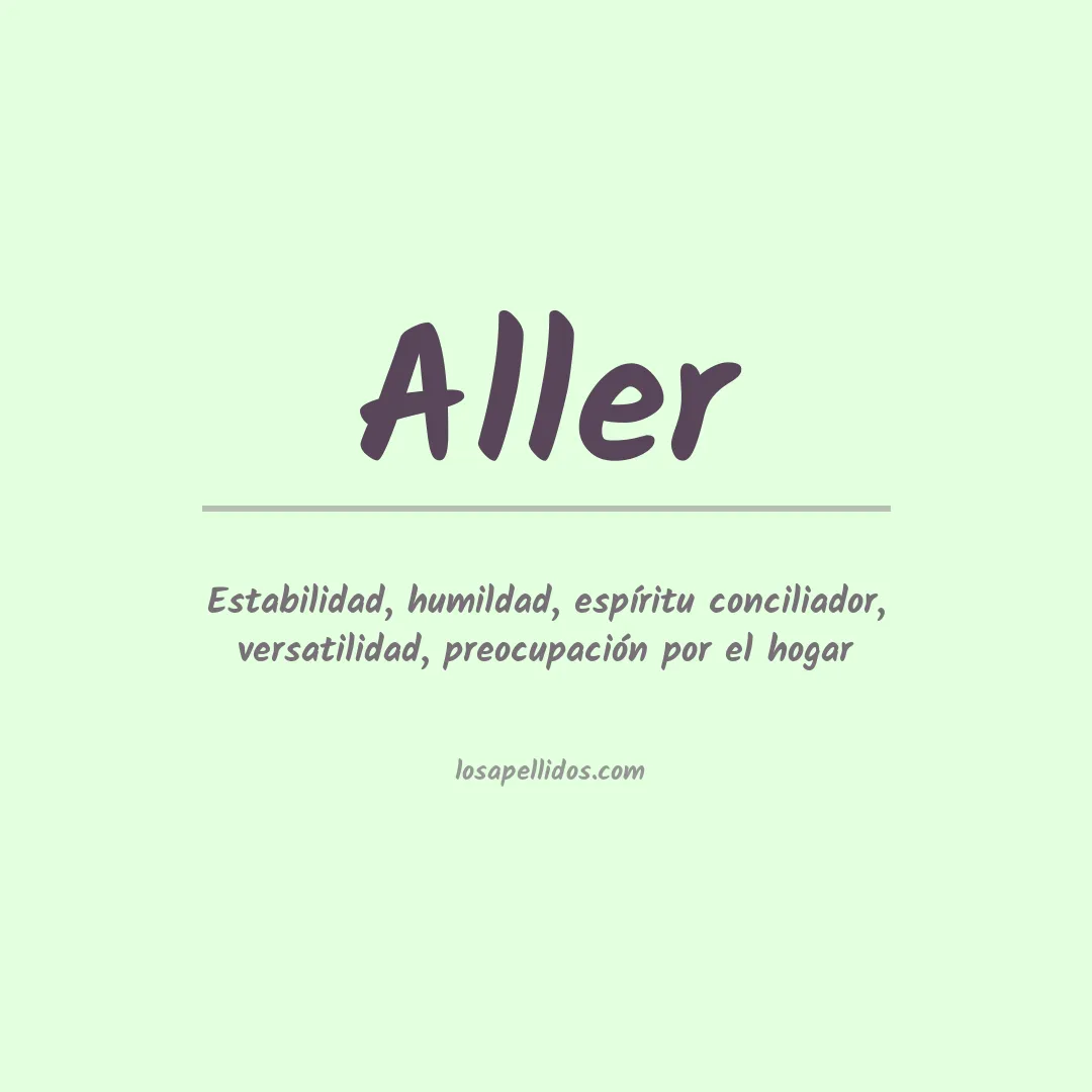 Apellido Aller