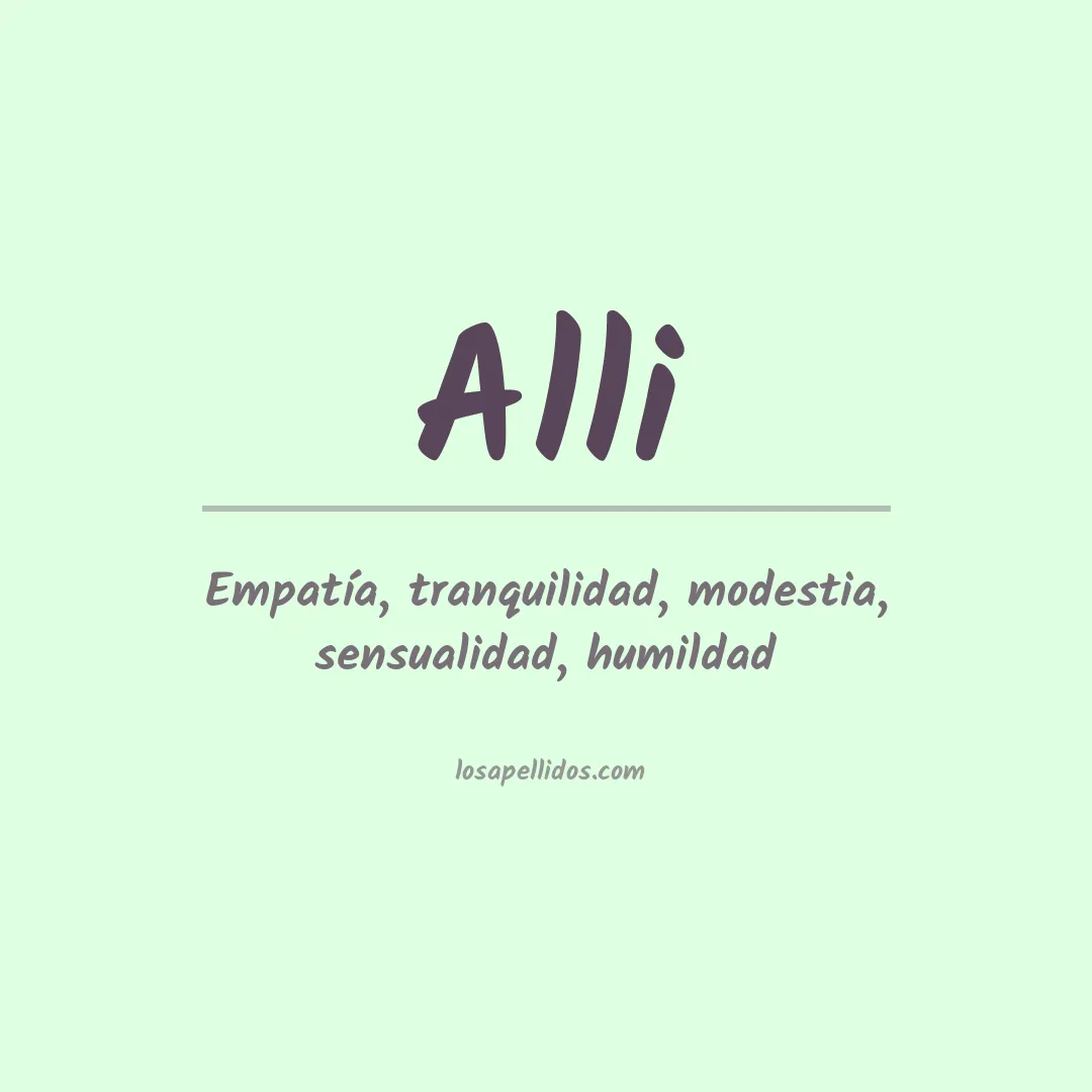 Apellido Alli