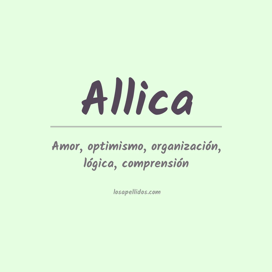 Apellido Allica