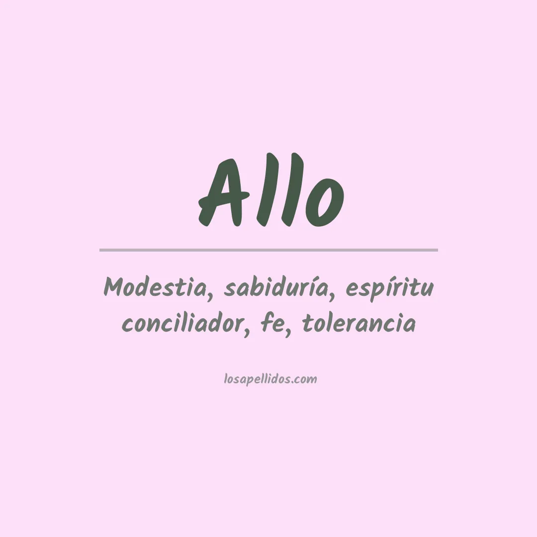 Apellido Allo