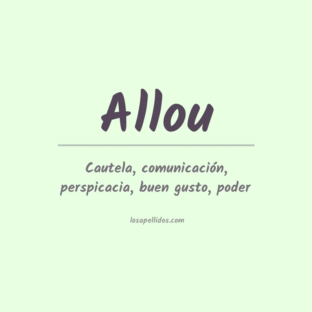 Apellido Allou
