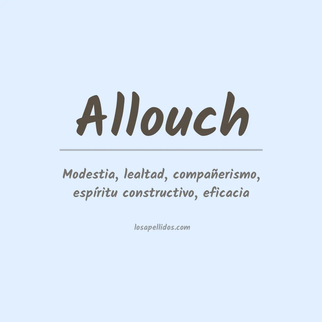 Apellido Allouch