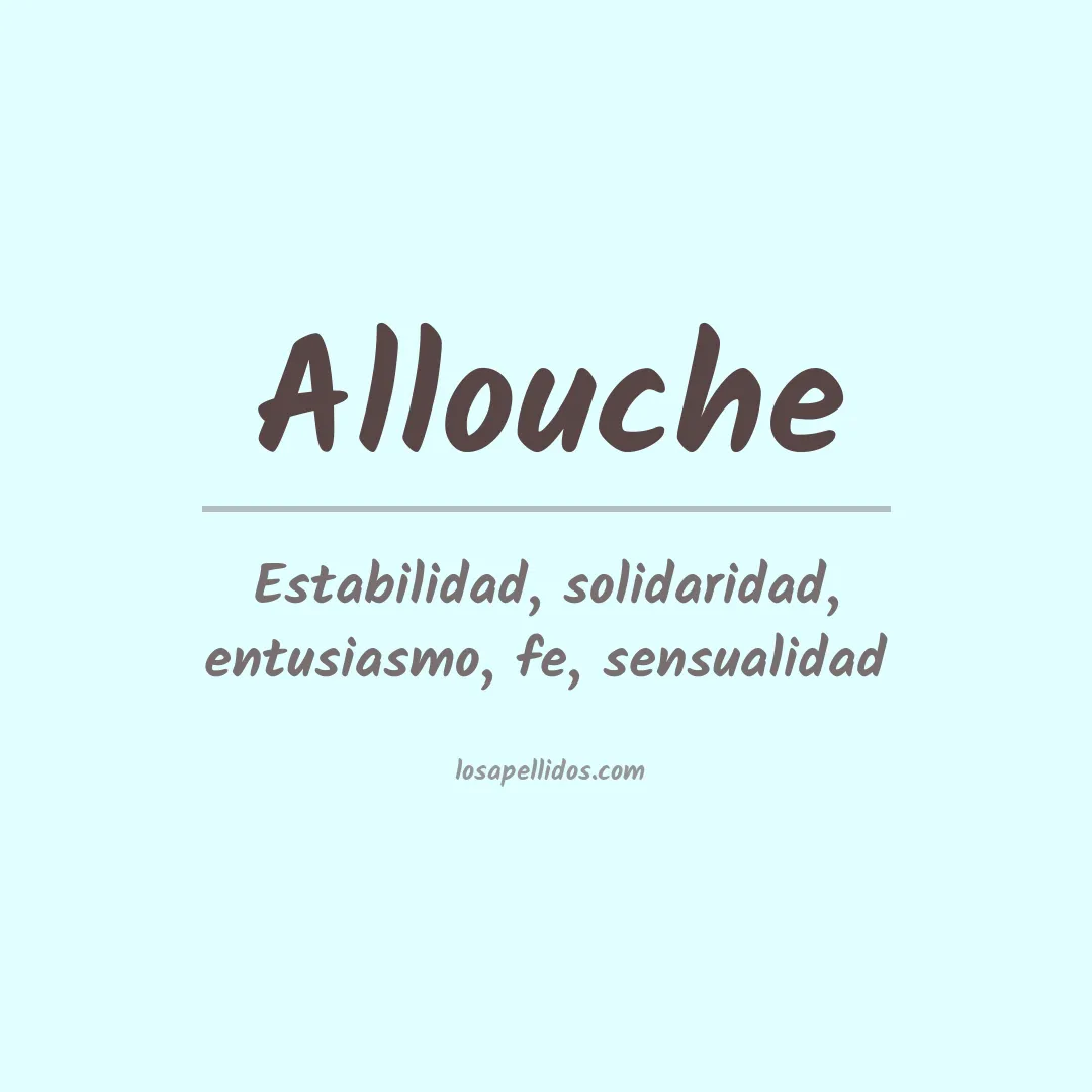 Apellido Allouche