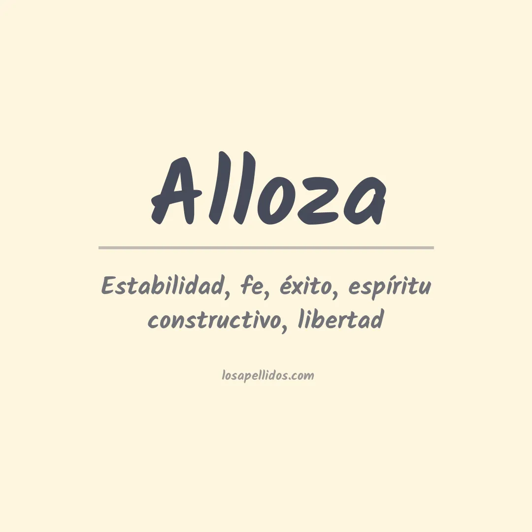Apellido Alloza