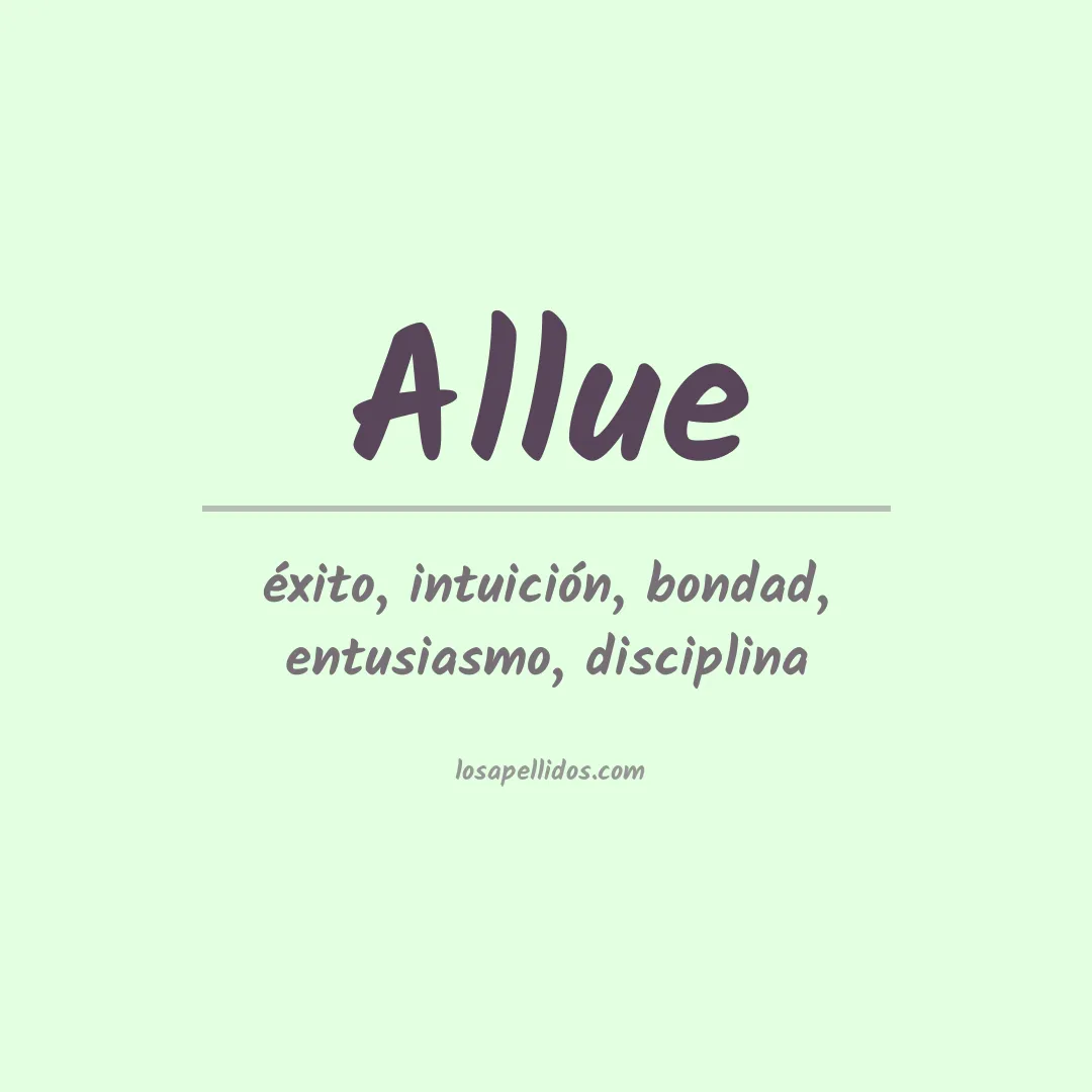 Apellido Allue