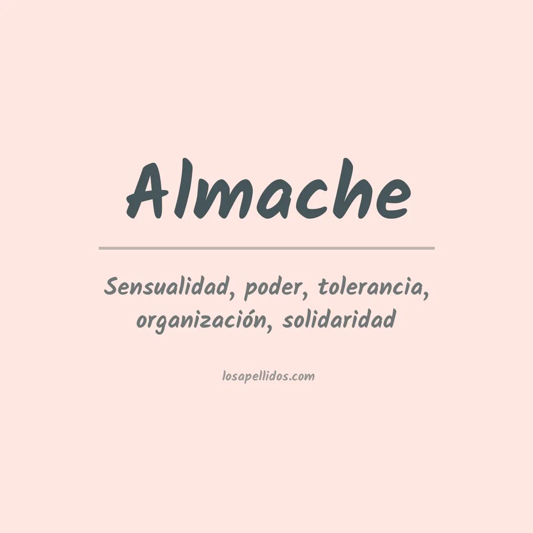 Significado del Apellido Almache
