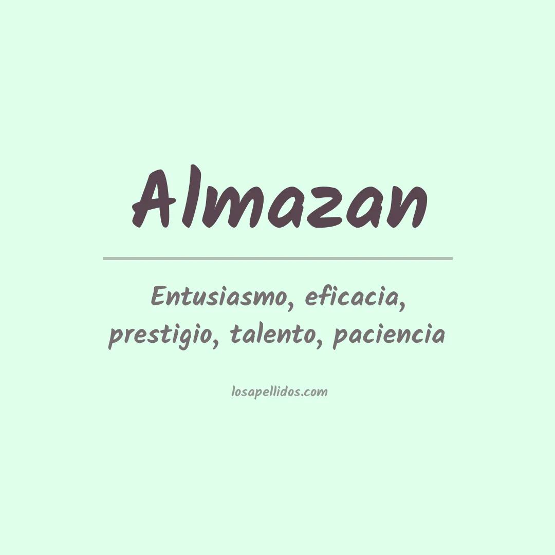 Apellido Almazán