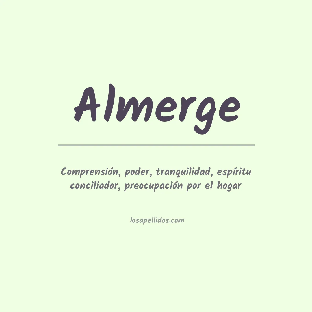Apellido Almerge