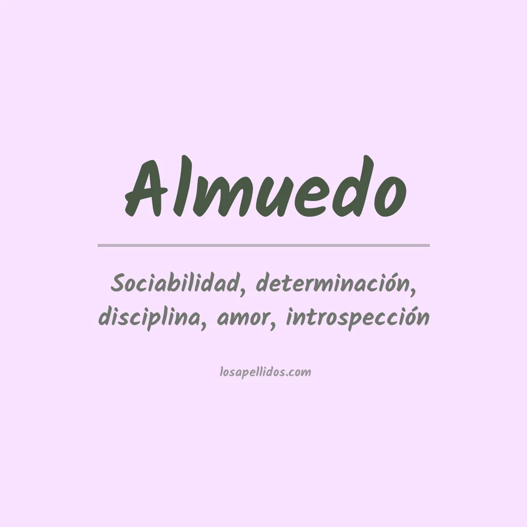 Significado del Apellido Almuedo