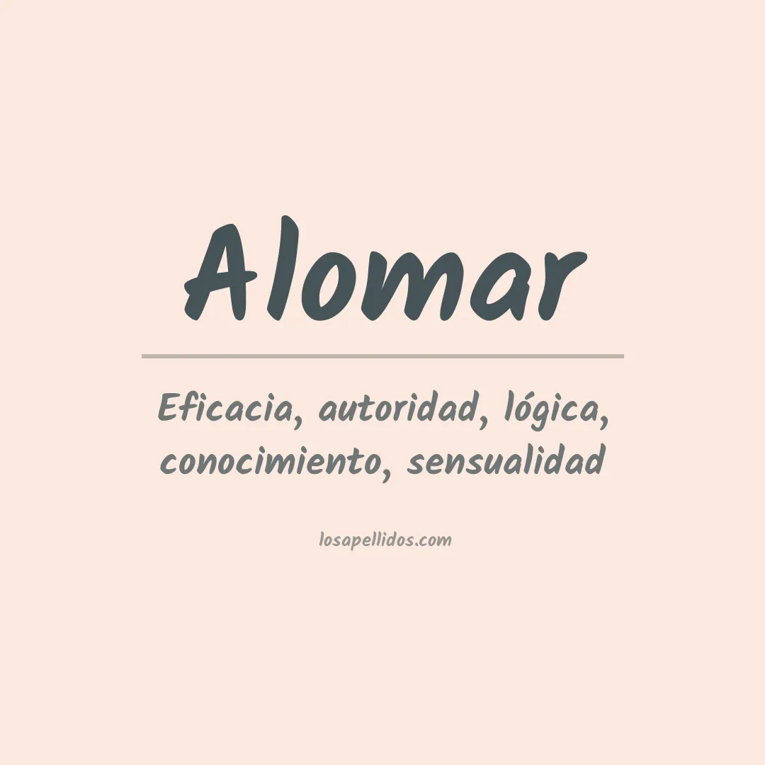 Apellido Alomar