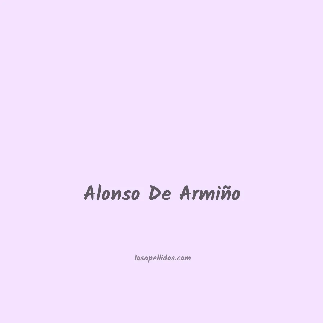 Alonso de armiño en chino