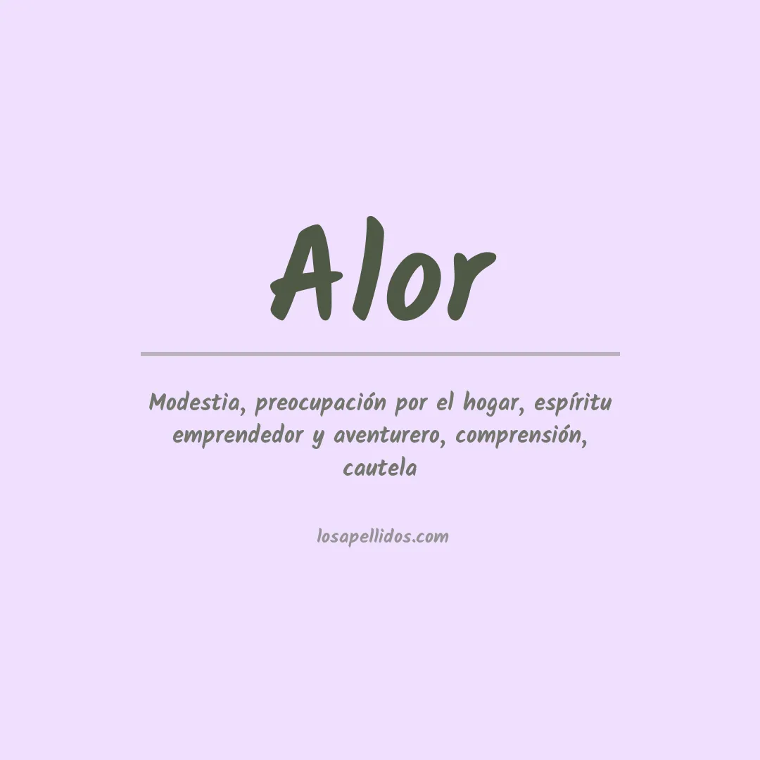 Apellido Alor