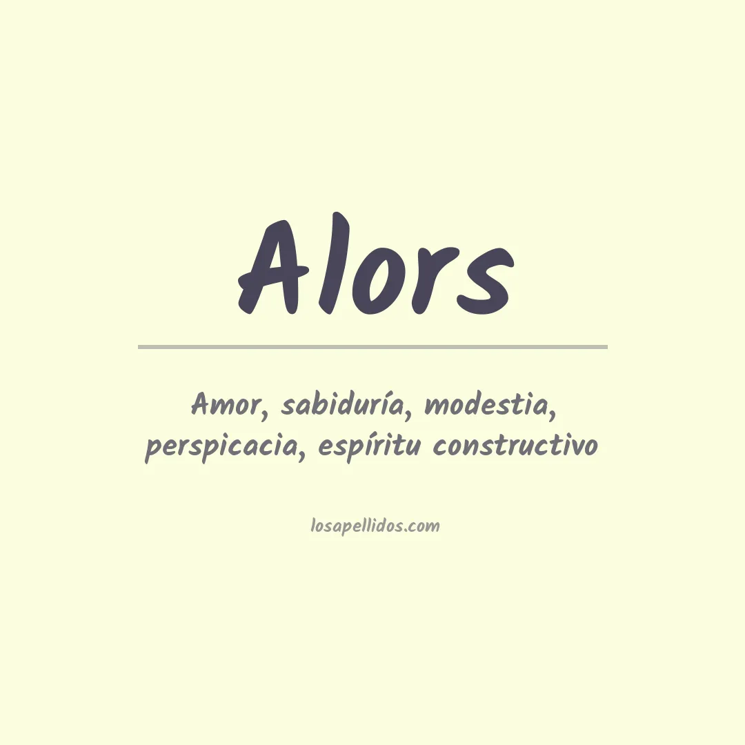 Apellido Alors