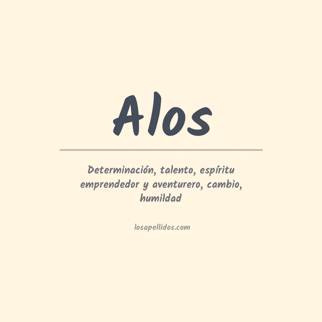 Apellido Alos