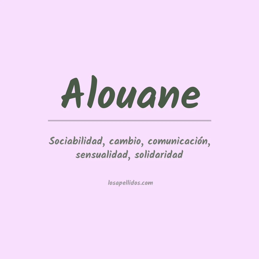 Apellido Alouane