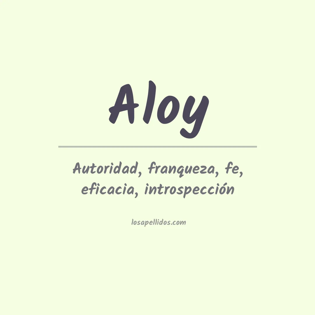 Apellido Aloy