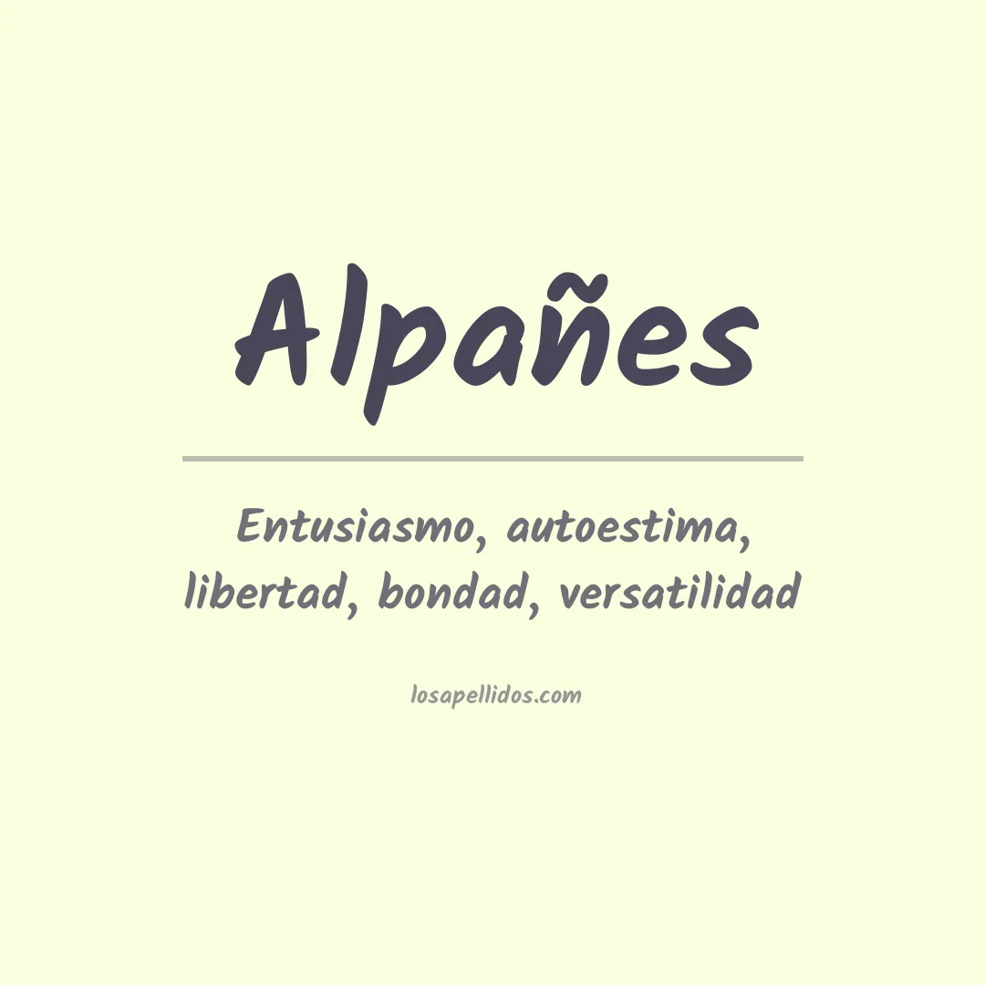 Apellido Alpañes