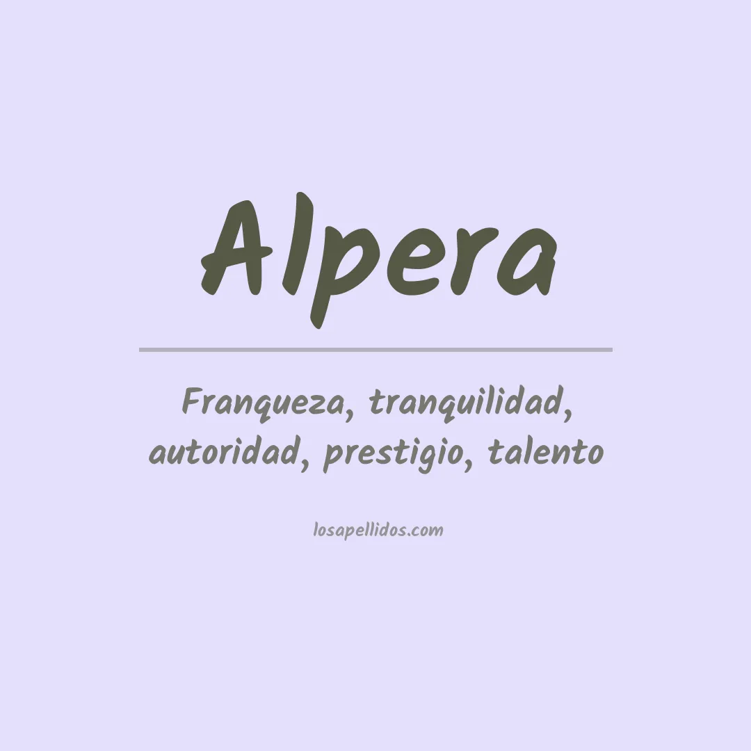 Apellido Alpera