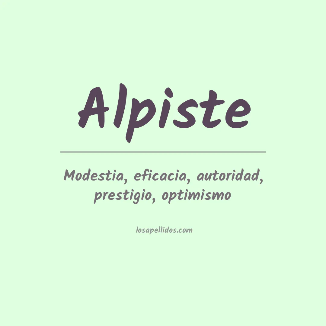 Apellido Alpiste