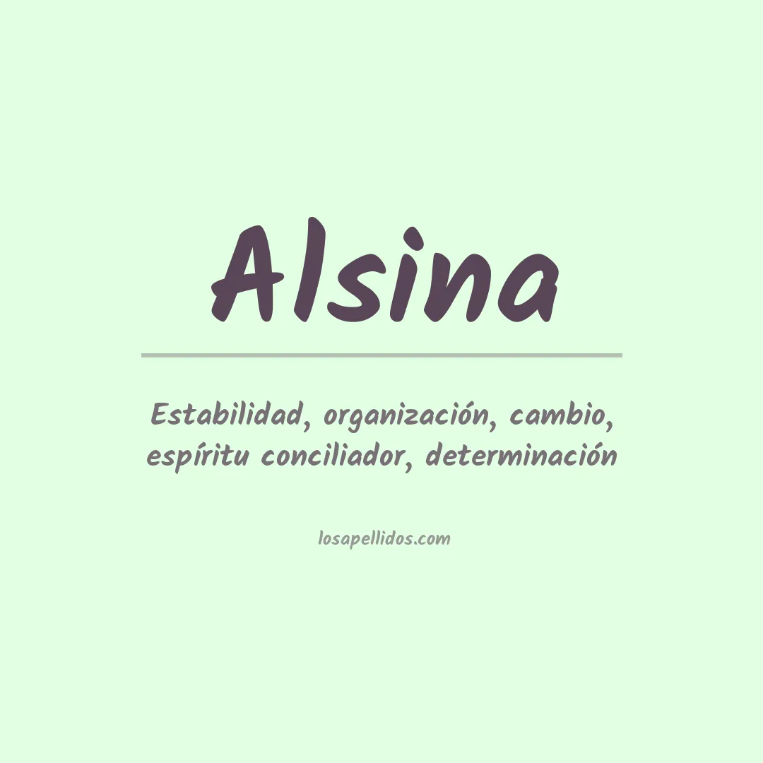 Apellido Alsina