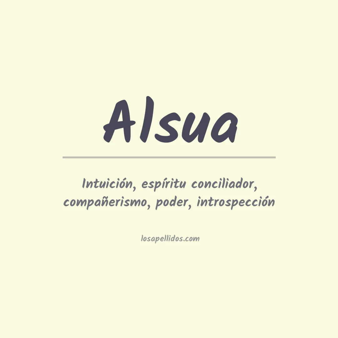 Apellido Alsua