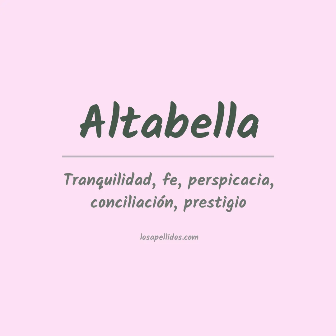 Apellido Altabella