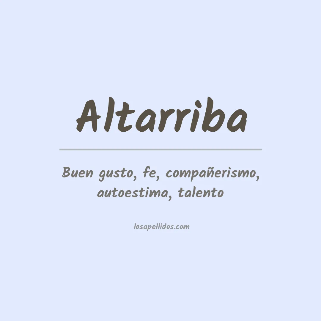 Apellido Altarriba