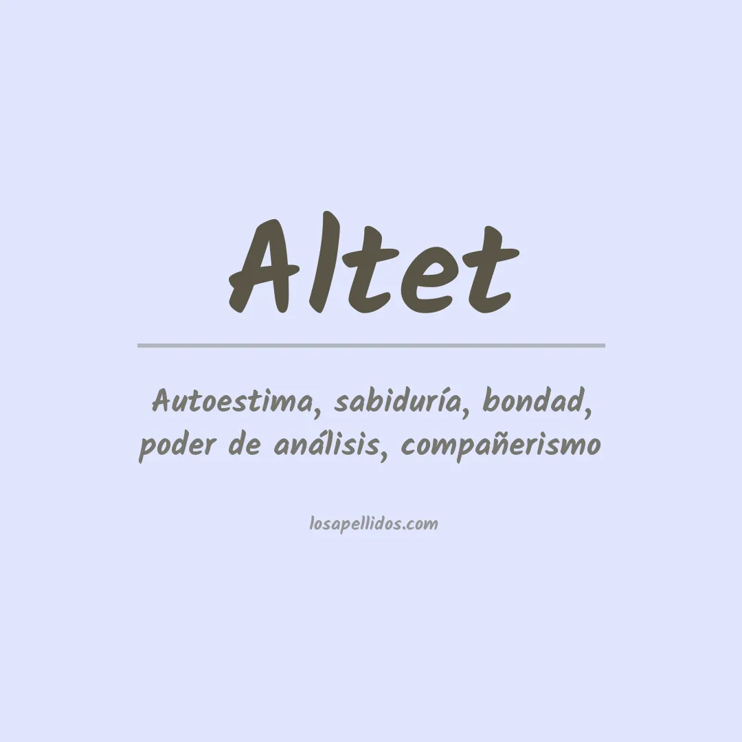 Apellido Altet