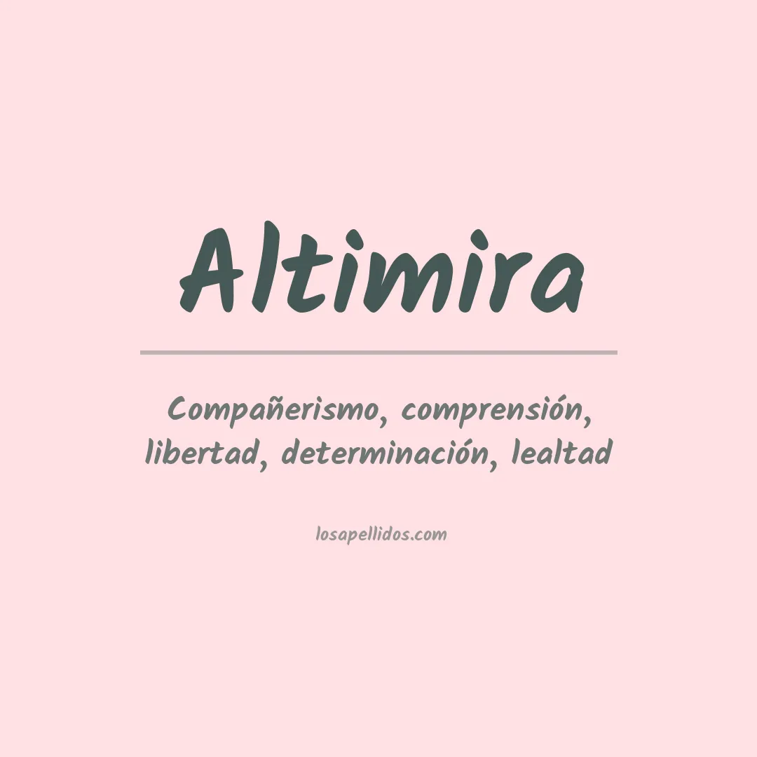 Apellido Altimira