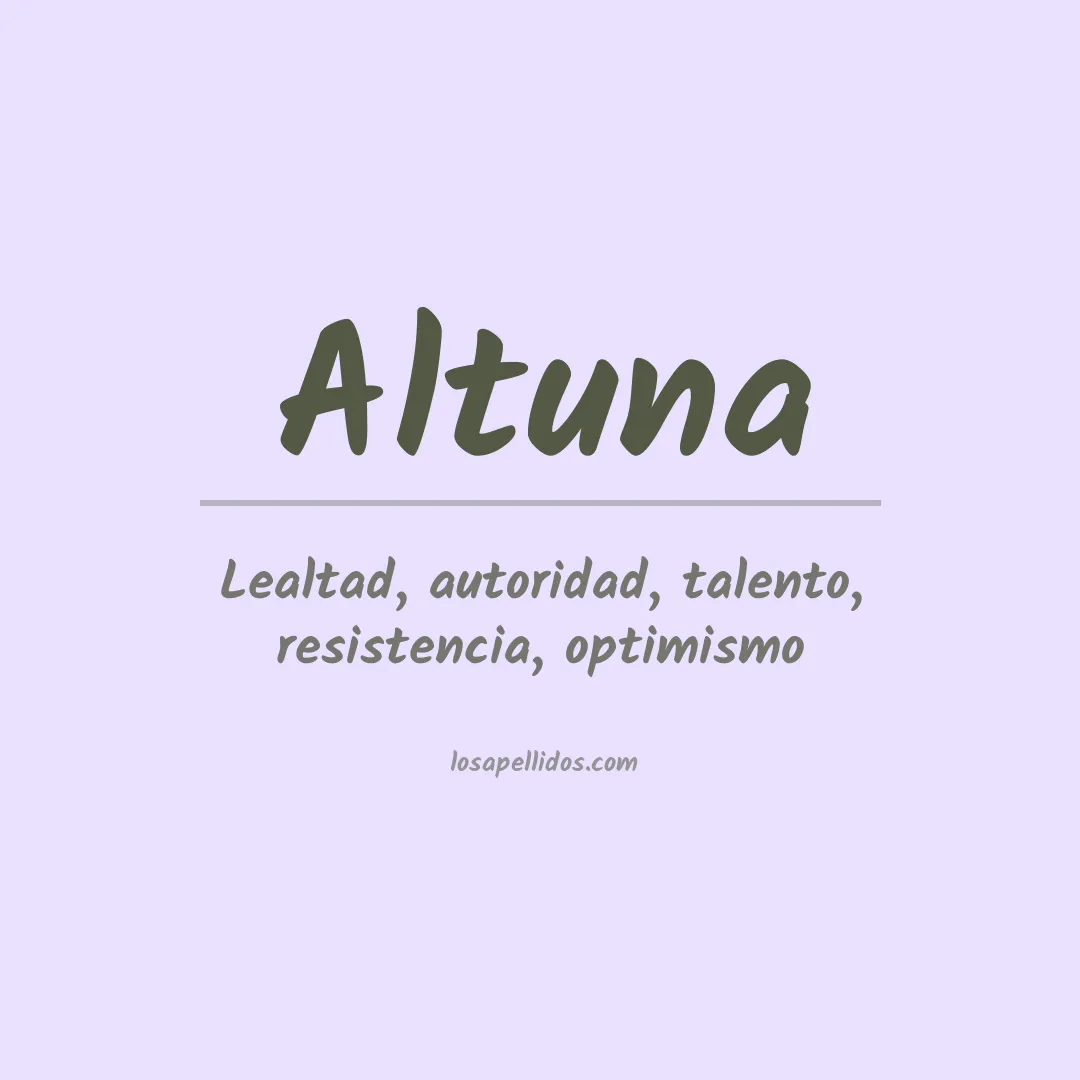 Apellido Altuna