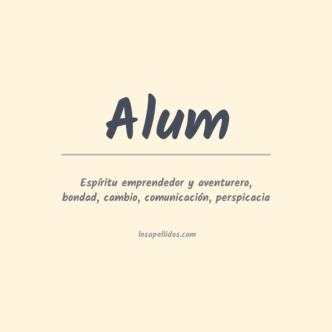 Apellido Alum