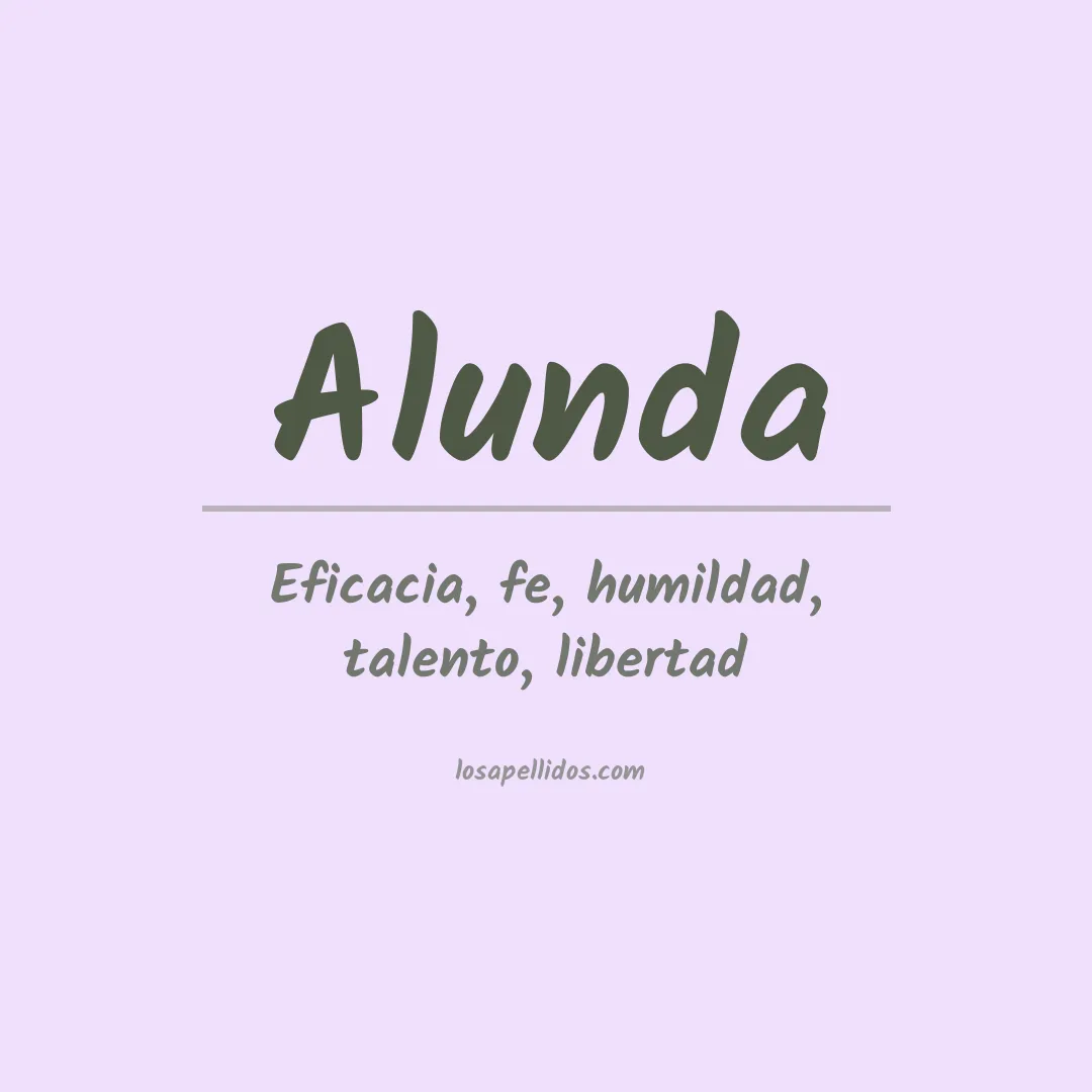 Apellido Alunda