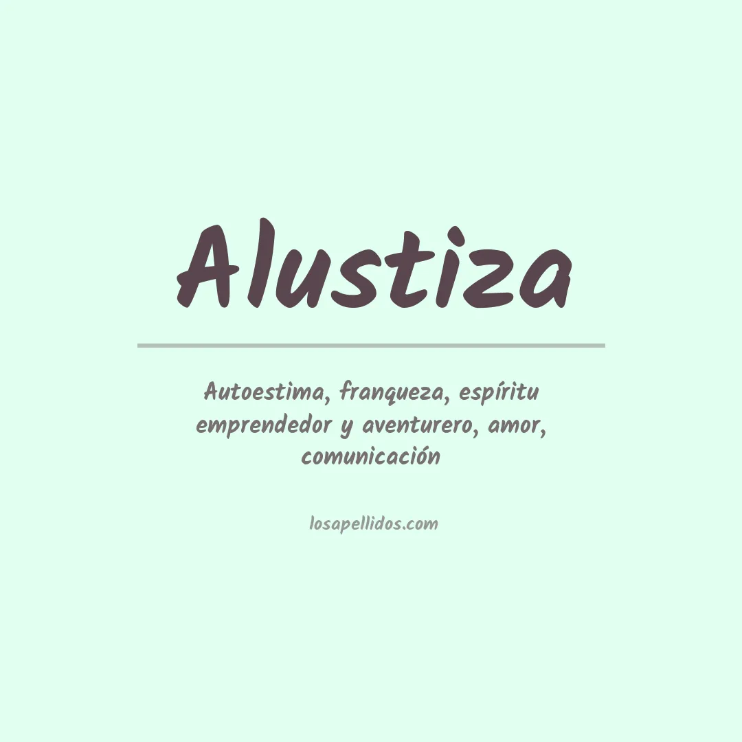 Apellido Alustiza