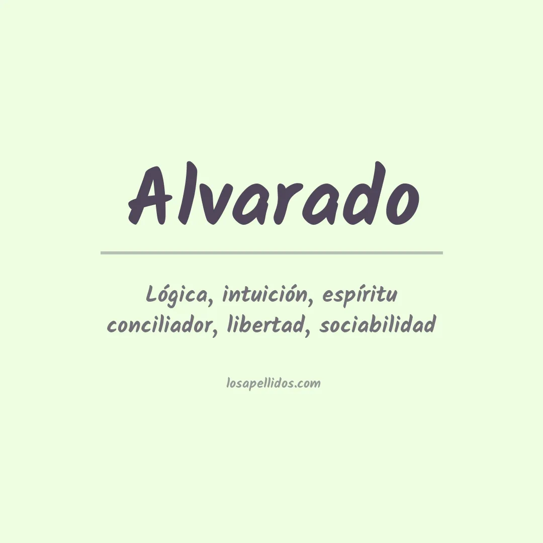Apellido Alvarado