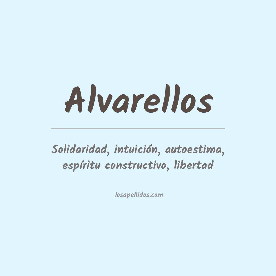 Apellido Alvarellos