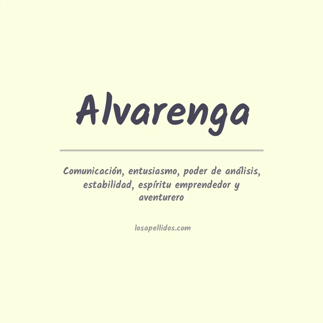 Apellido Alvarenga