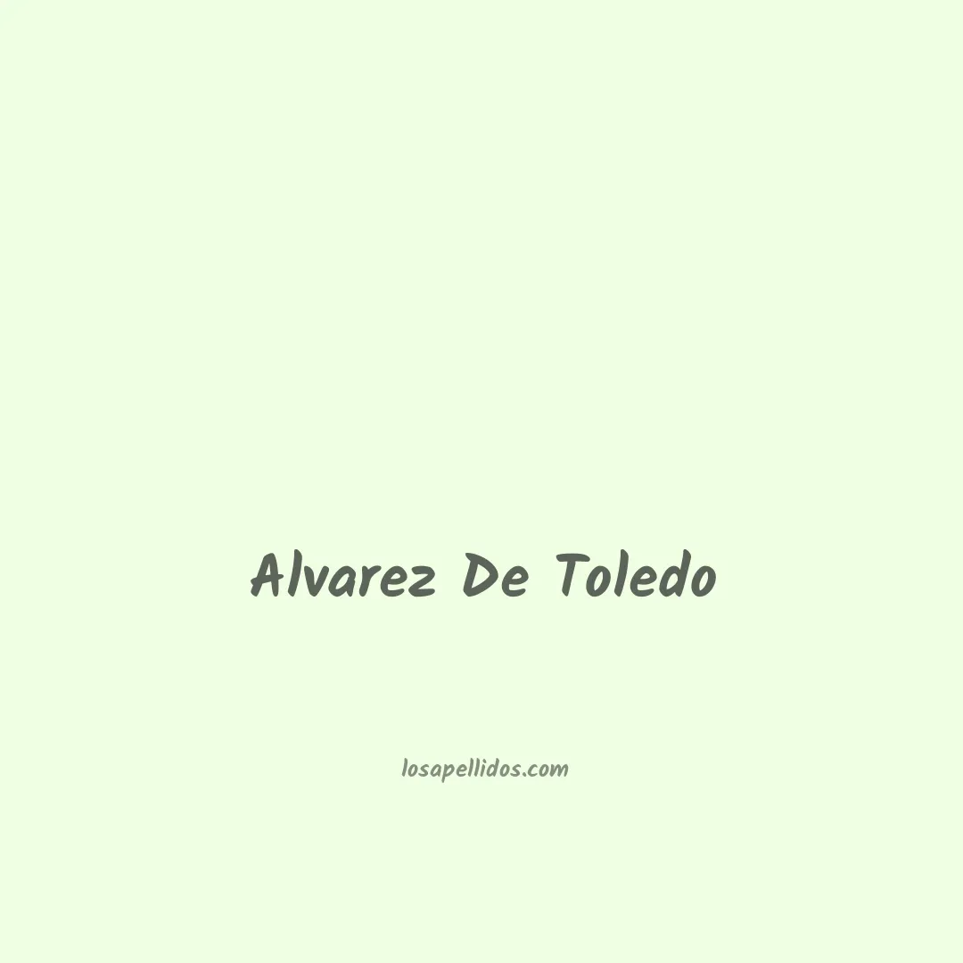Alvarez de toledo en chino