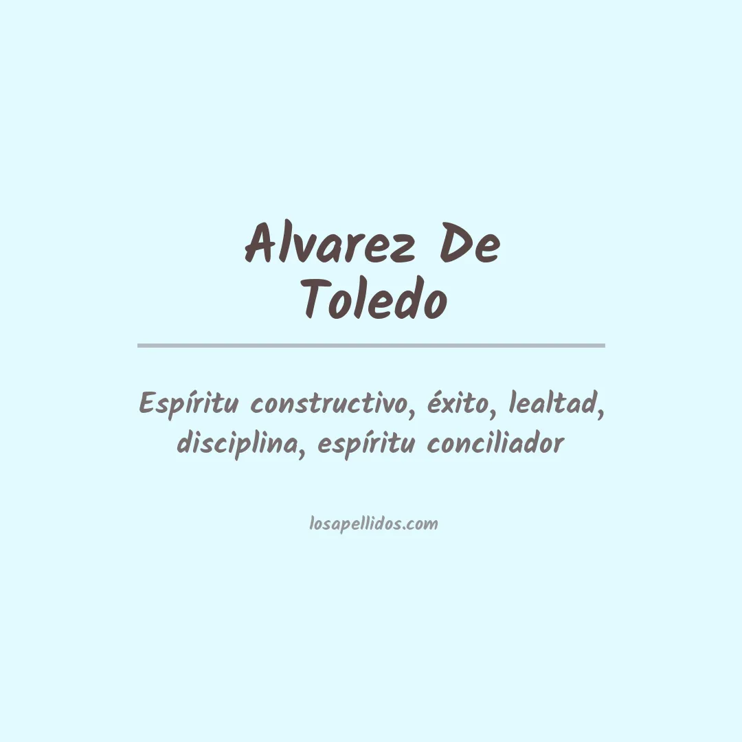 Apellido Alvarez de toledo