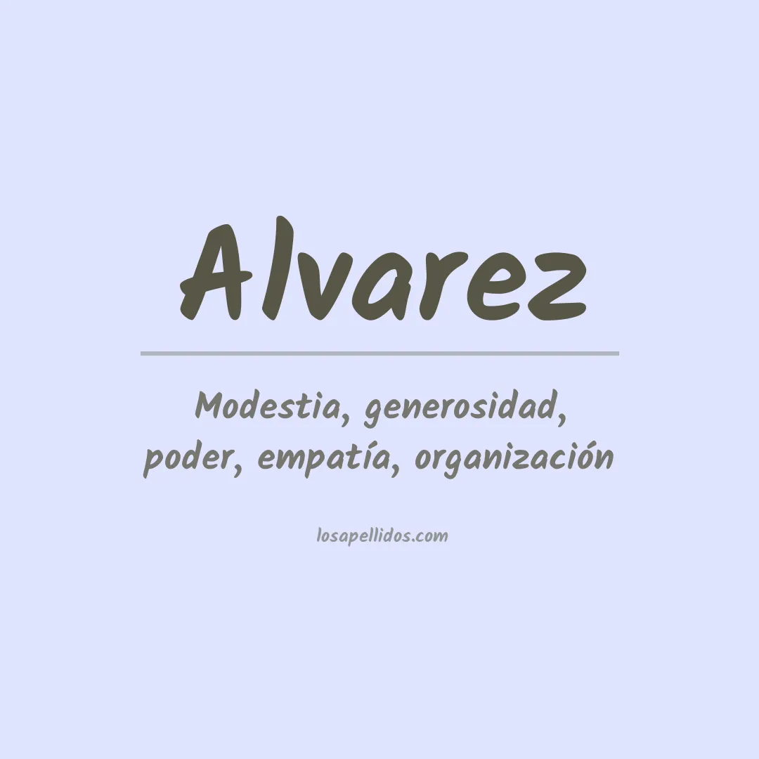 Apellido Álvarez