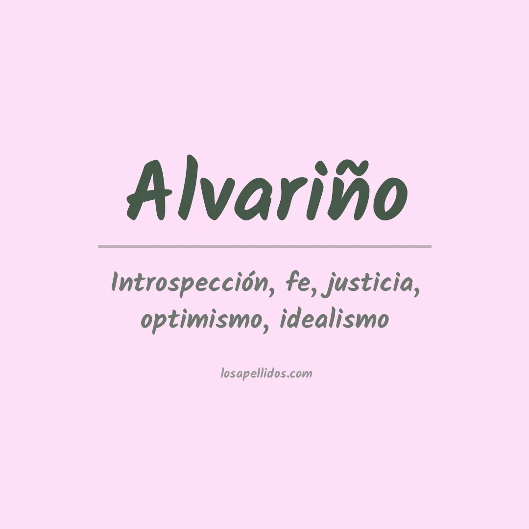 Apellido Alvariño