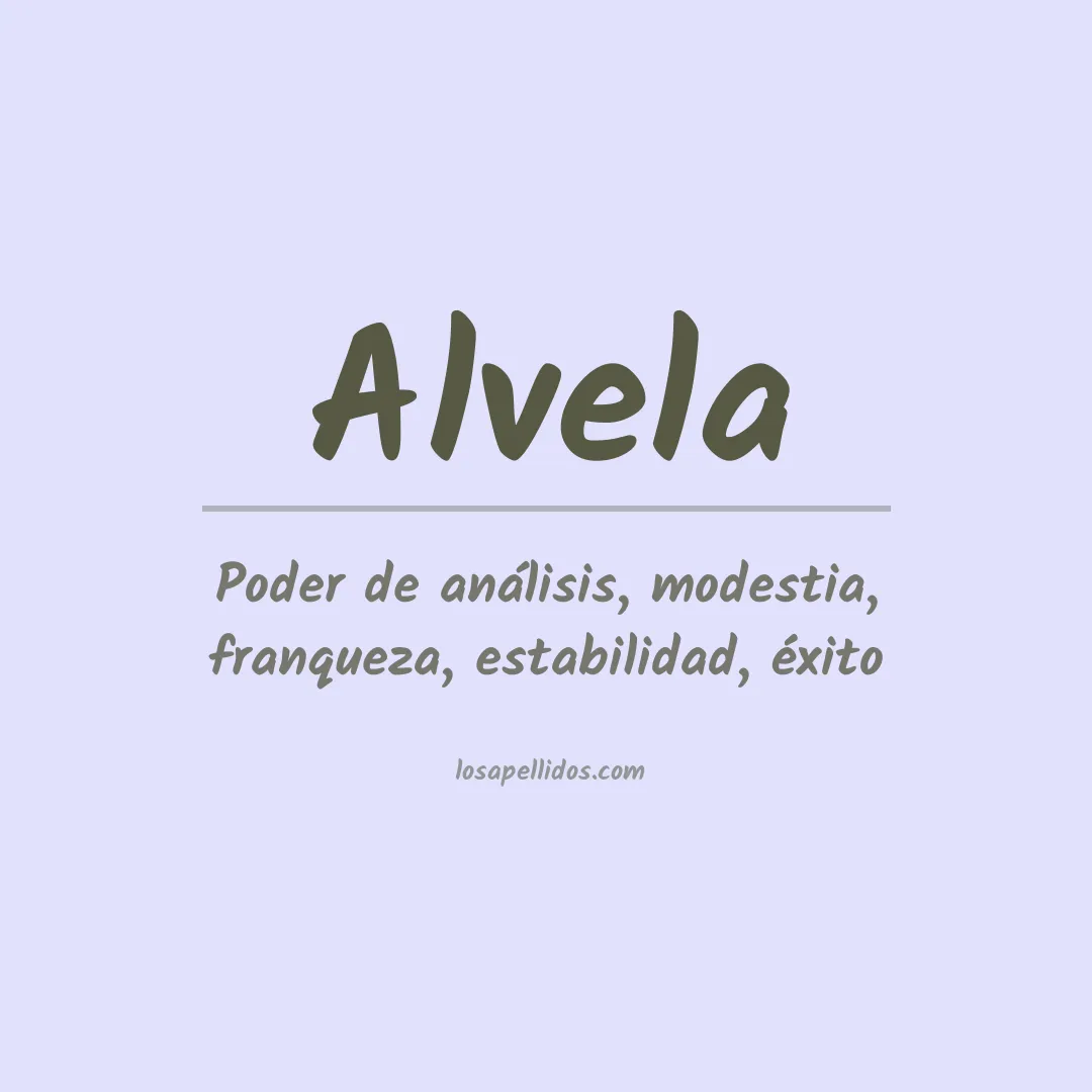 Apellido Alvela