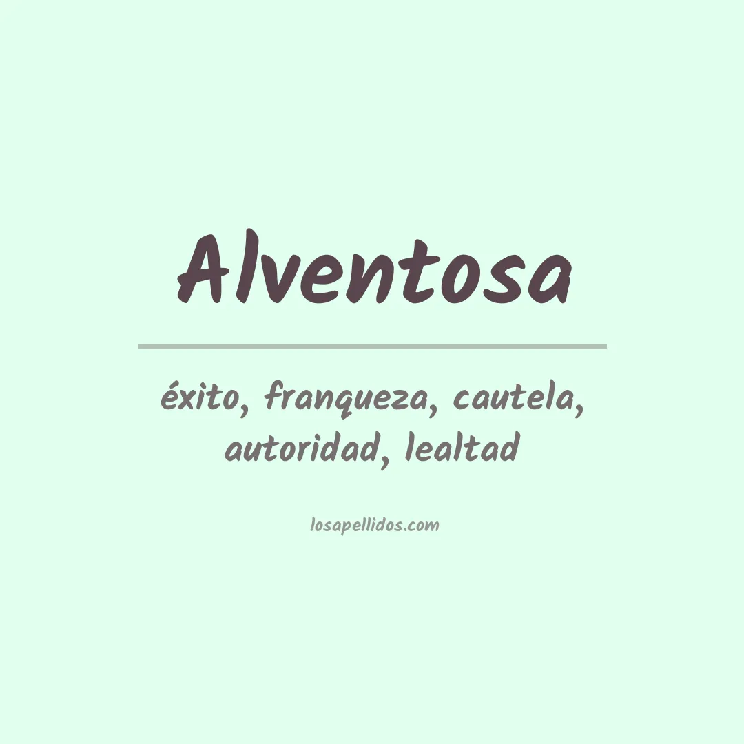 Apellido Alventosa