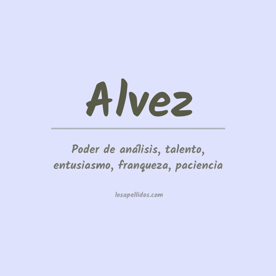 Apellido Alvez