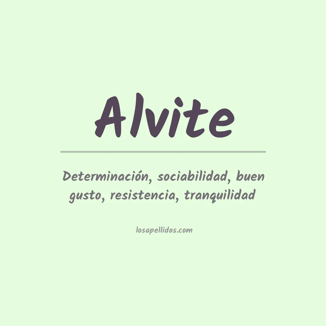 Apellido Alvite