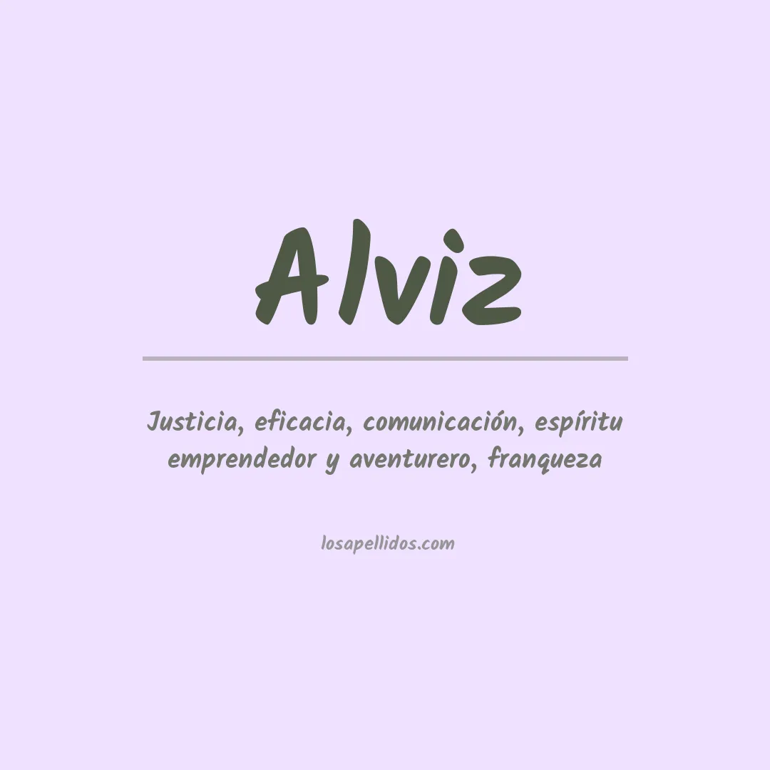 Apellido Alviz