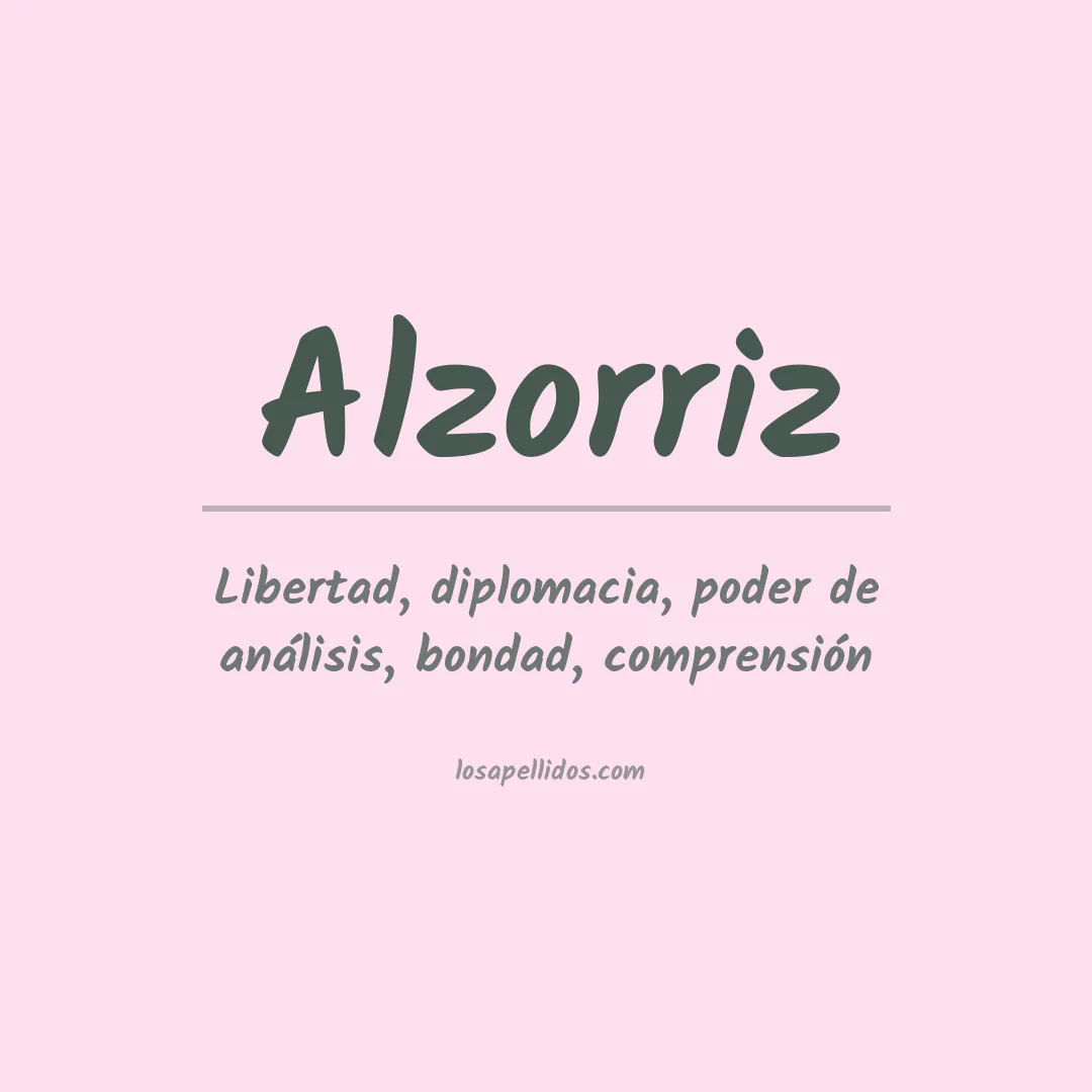 Significado del Apellido Alzorriz